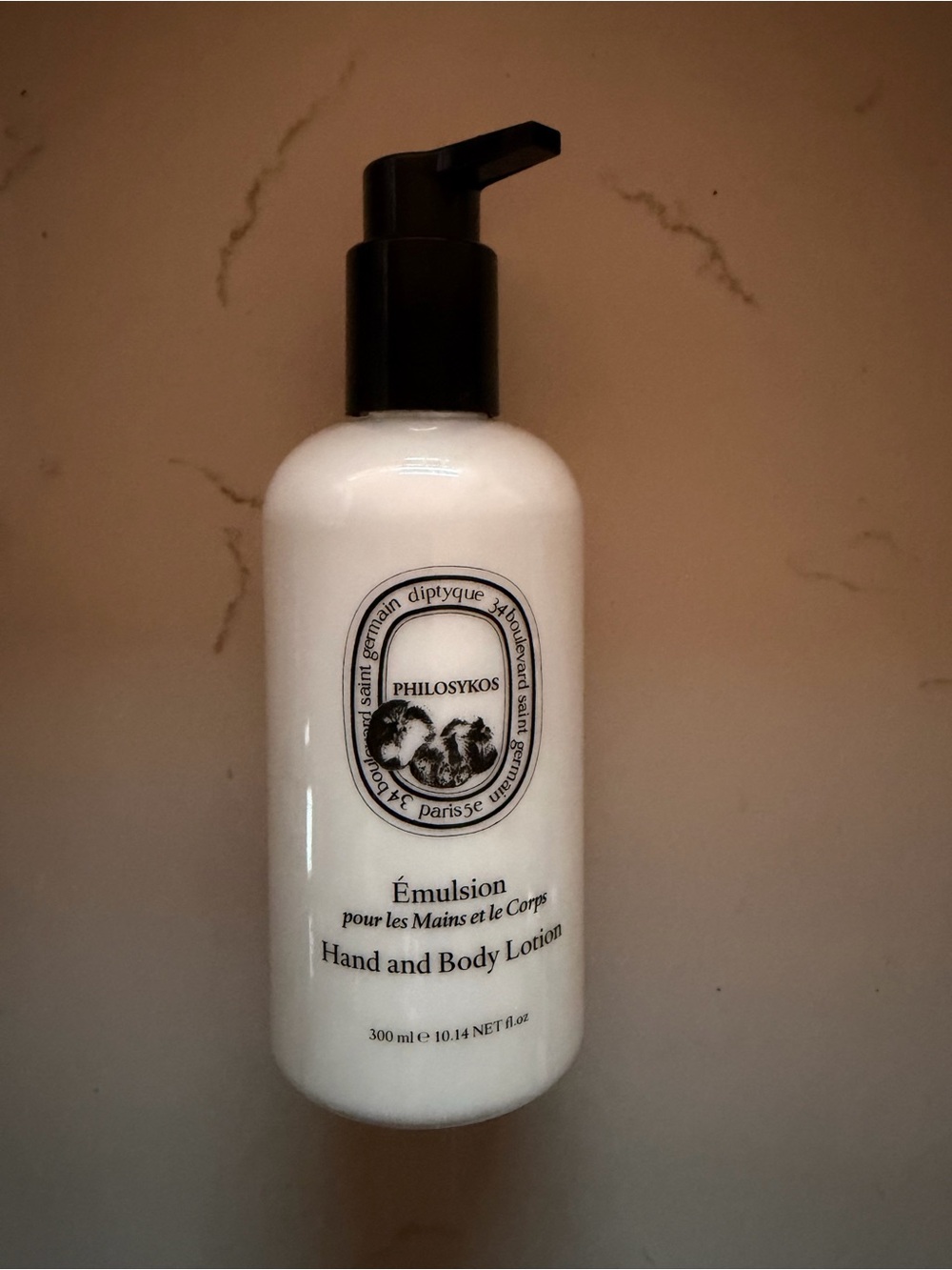 diptyque White and Black Philosykos Hand & Body Lotion - new never opened 300ml